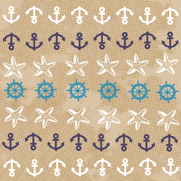 Patrón sin costura del mar — Archivo Imágenes Vectoriales