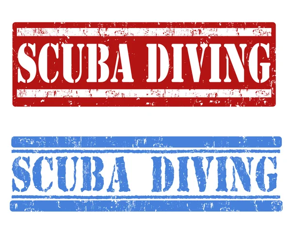 Scuba diving damgası — Stok Vektör