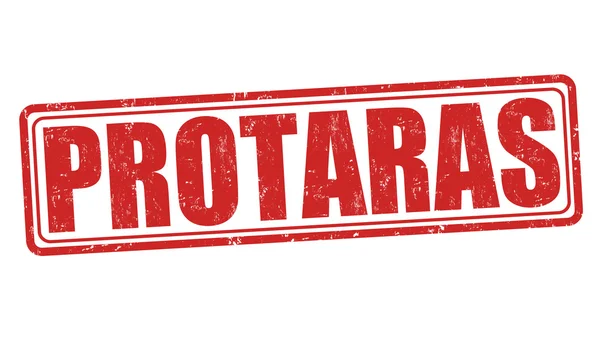 Timbro Protaras — Vettoriale Stock