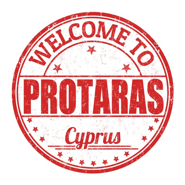 Witamy w Protaras stempel — Wektor stockowy