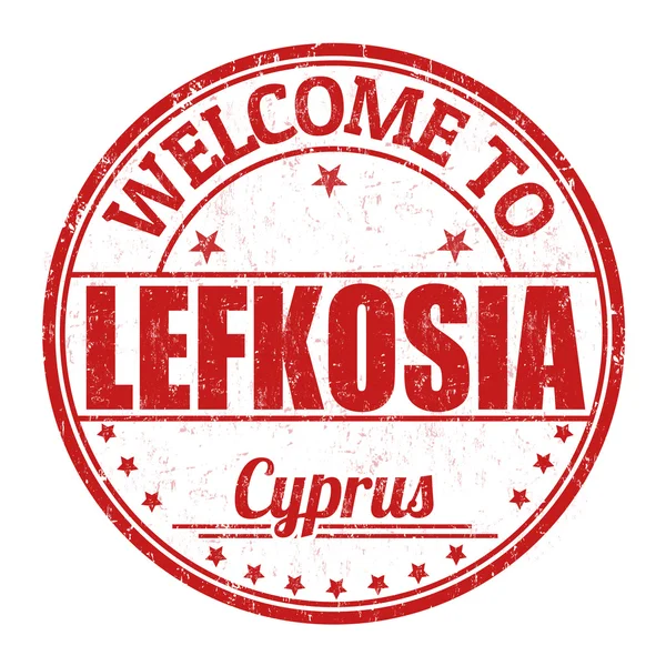 Bem-vindo ao selo de lefkosia —  Vetores de Stock
