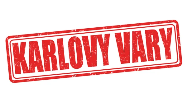 Karlovy Vary stamp — Stock Vector