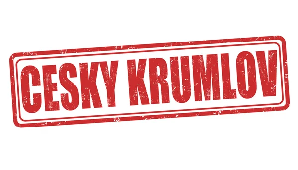 Sello de Cesky Krumlov — Vector de stock