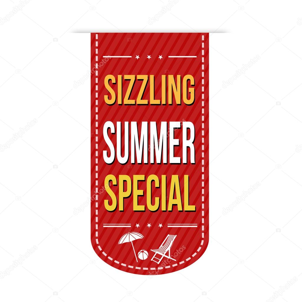 Sizzling summer special banner design