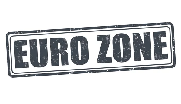 Euro zone stempel — Stockvector