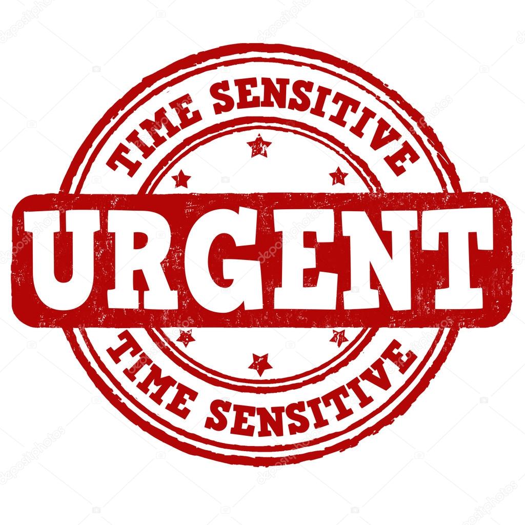 Urgent, time sensitive stamp