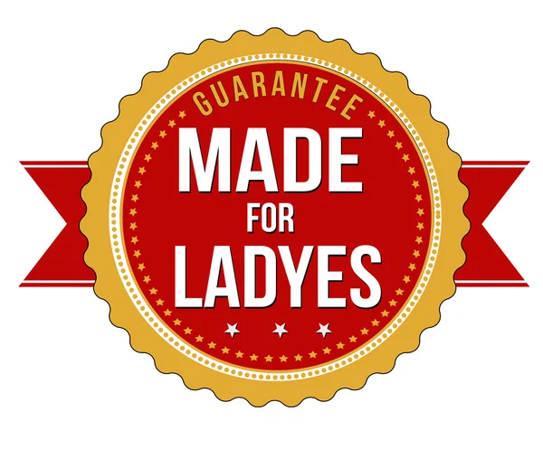 Για το ladyes ετικέτα ή σφραγίδα — Διανυσματικό Αρχείο