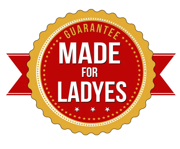 Ladyes 标签或密封 — 图库矢量图片