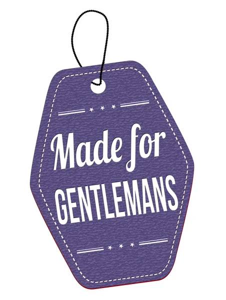 Made for gentlemans label or price tag — Stock Vector