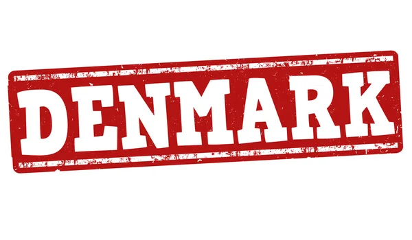 Denmark stamp — Stock Vector