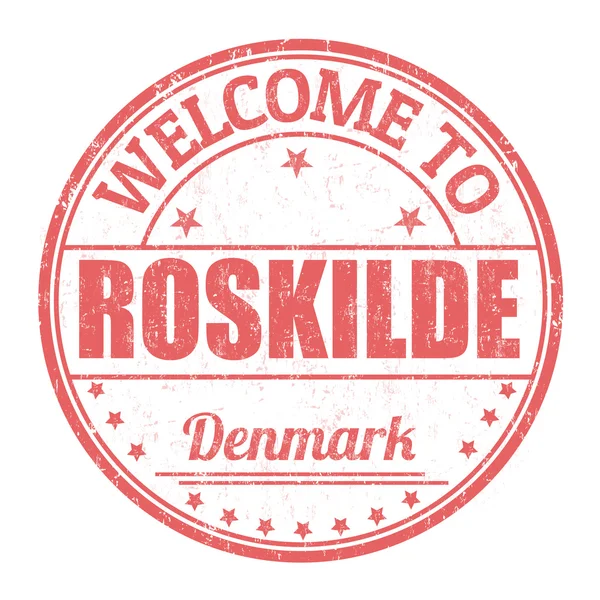 Witamy w Roskilde stempel — Wektor stockowy