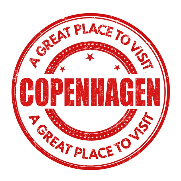 哥本哈根邮票 — 图库矢量图片