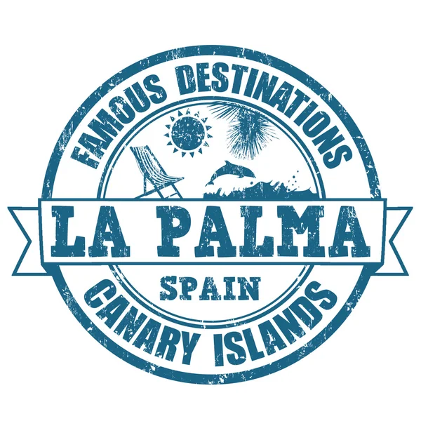 Timbre La Palma — Image vectorielle