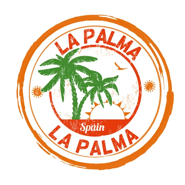 La Palma razítko — Stockový vektor