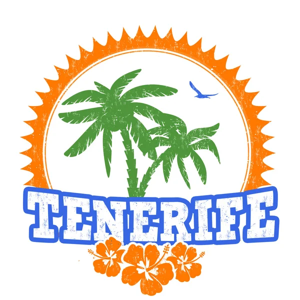 Timbro Tenerife — Vettoriale Stock