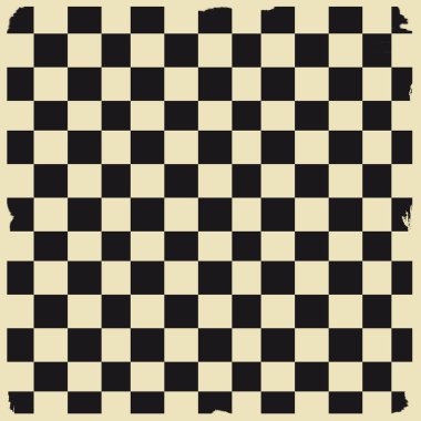 Retro siyah-beyaz kareli