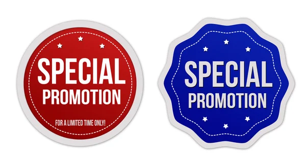 Speciale promotie stickers set — Stockvector