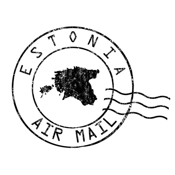 Estonia post office, air mail — Stock Vector