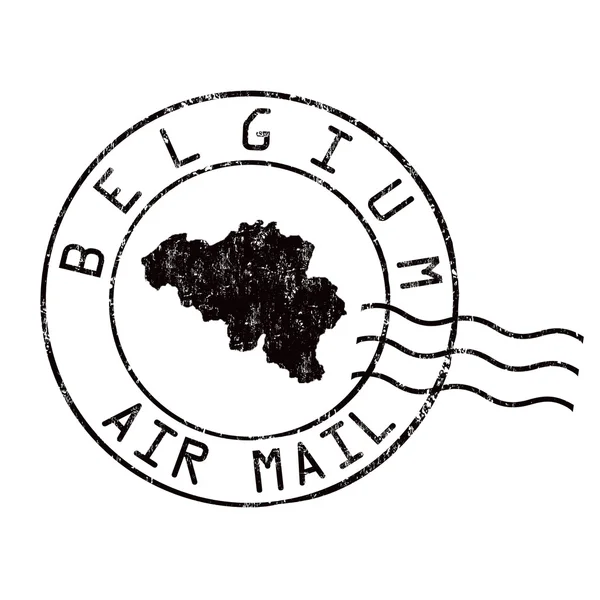 比利时邮政总局，航空邮件 — 图库矢量图片