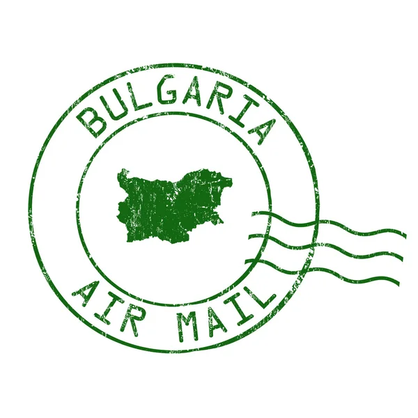 保加利亚邮局，航空邮件 — 图库矢量图片