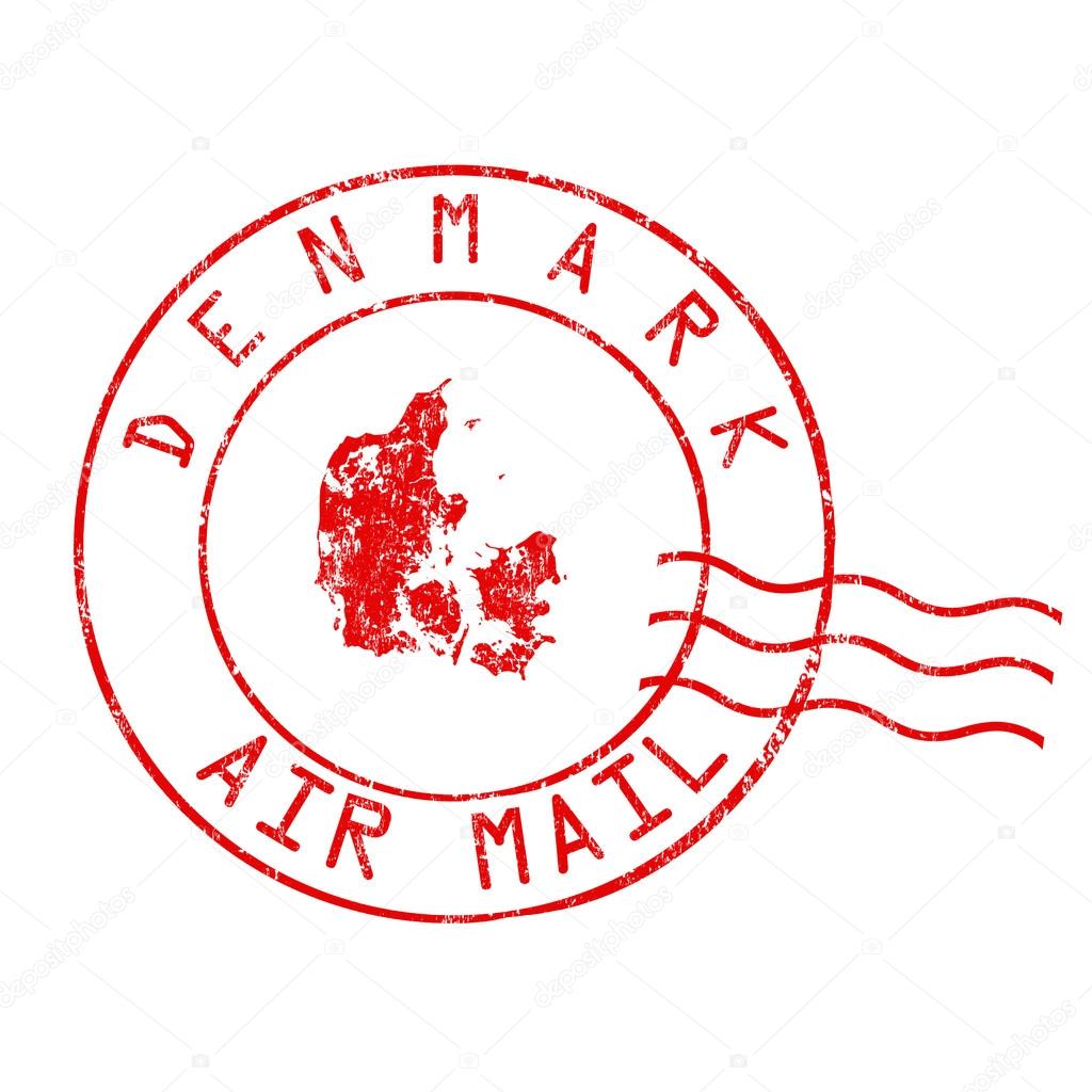 Denmark post office, air mail