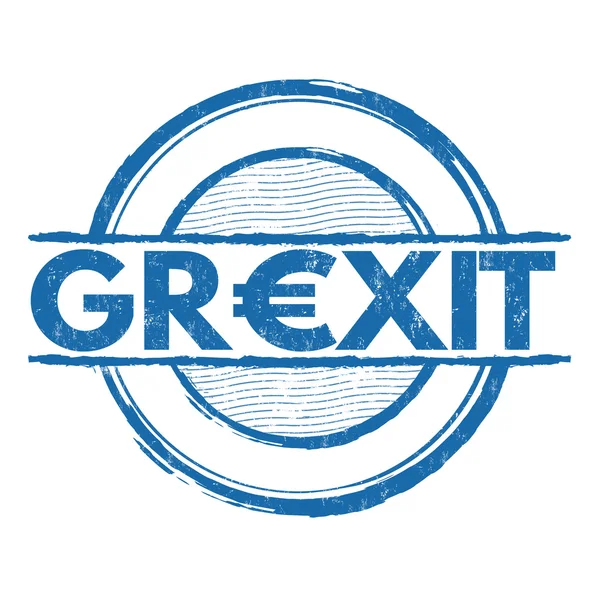 Grexit スタンプ — ストックベクタ