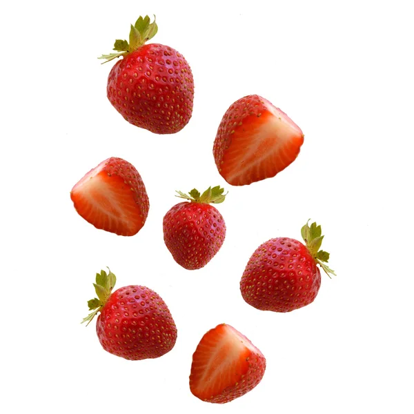 下降草莓 — 图库照片
