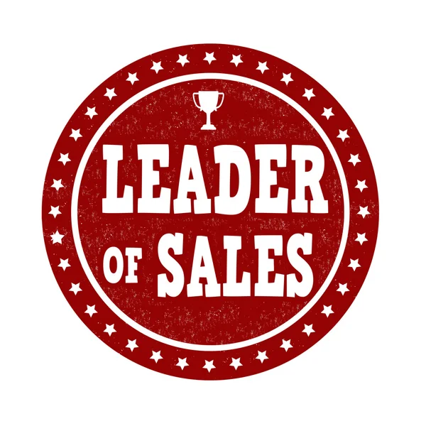 Leader of sales stamp — Stock Vector