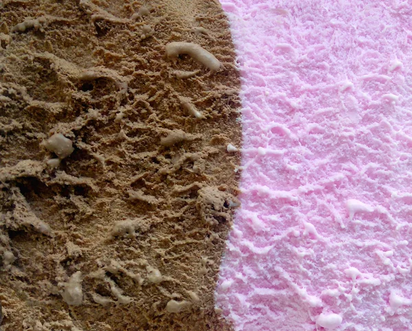 Čokoládové a jahodové zmrzliny — Stock fotografie