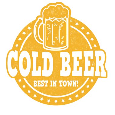 soğuk bir bira damgası