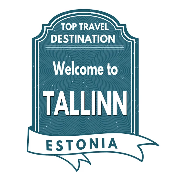 Tallinn stamp — 图库矢量图片