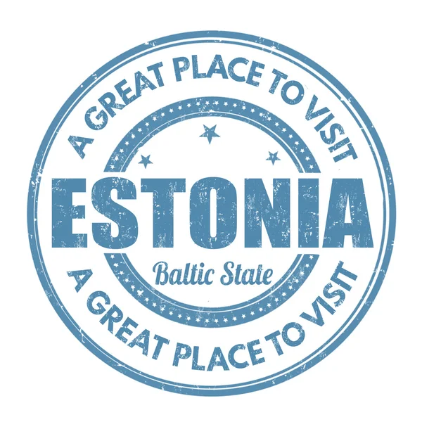 爱沙尼亚邮票 — 图库矢量图片