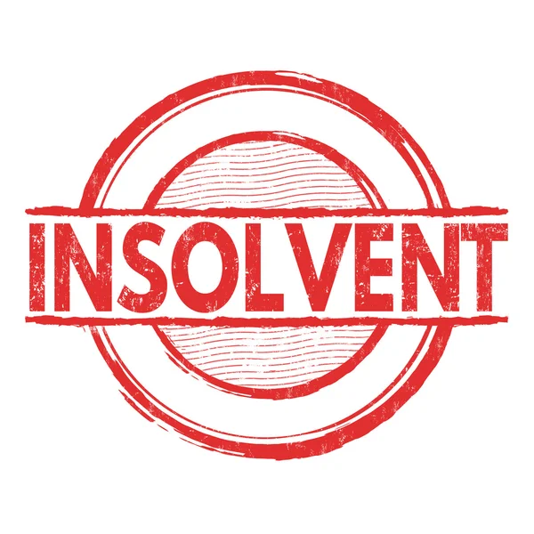 Sello de insolvencia — Vector de stock