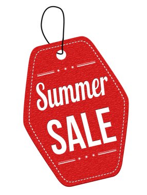 Summer sale label or price tag