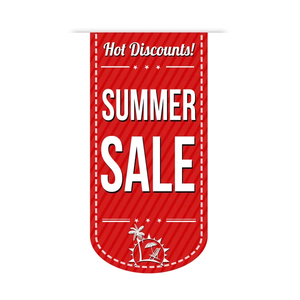 Summer sale banner design — Stock Vector