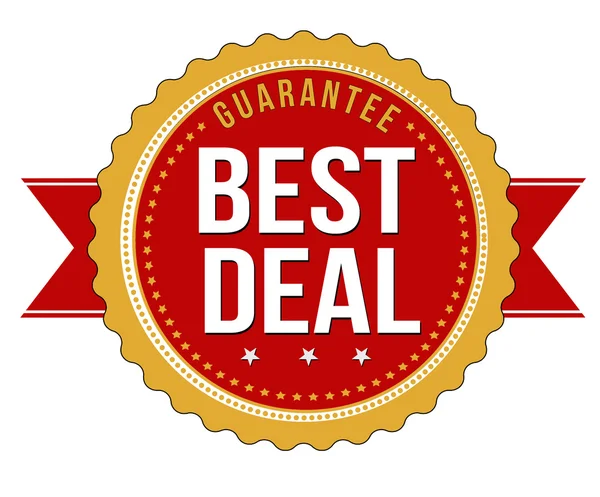 Best deal guarantee badge — Stock Vector