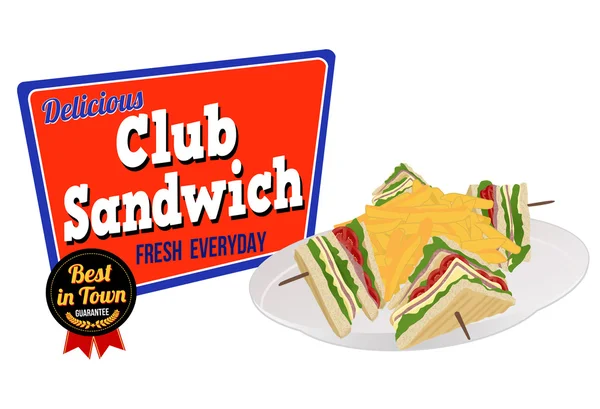 Club Sandwich icon — Stock Vector