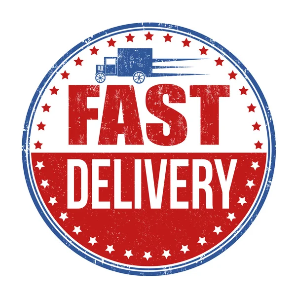 Fast delivery stamp — Stock Vector