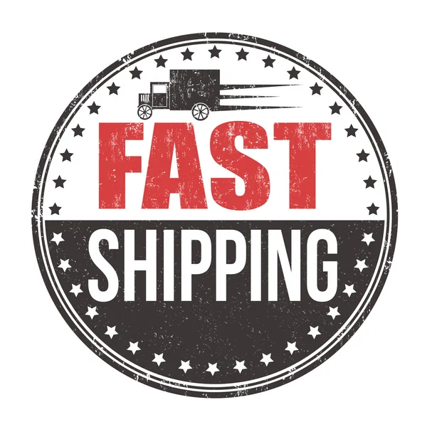 Fast shipping stamp — Stock Vector