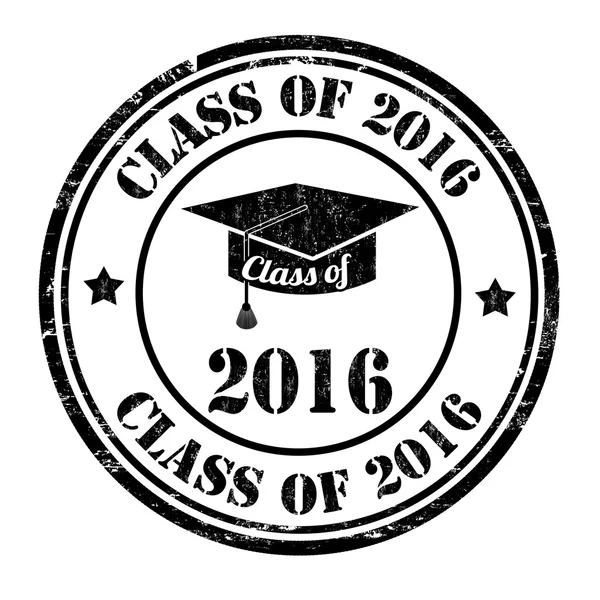 Class of 2016 stamp — Stock Vector