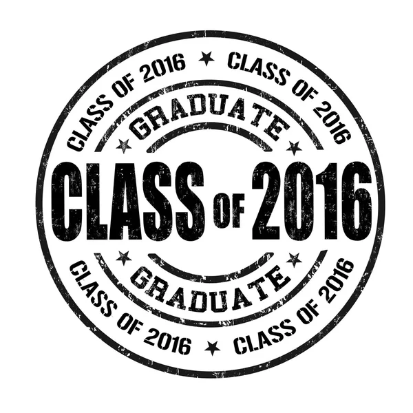 Class of 2016 stamp — Stock Vector