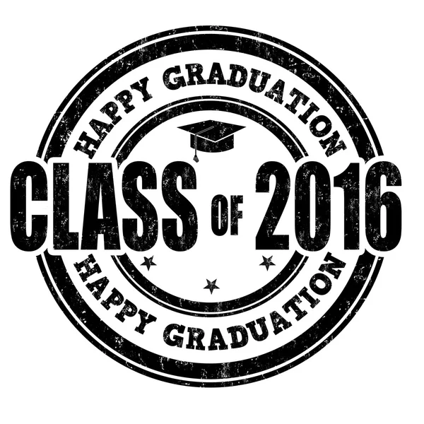 Class of 2016 stamp — Stock Vector