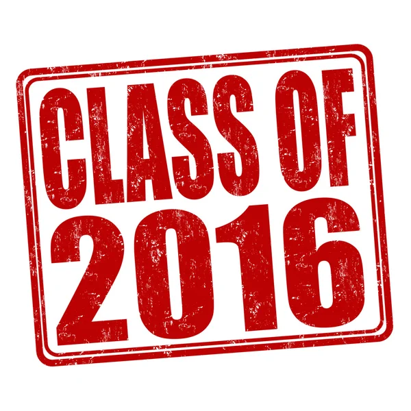 Sello de clase 2016 — Vector de stock