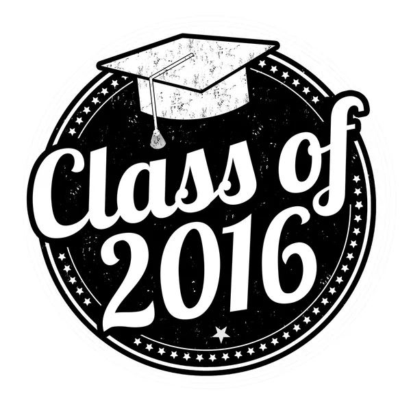 Class of 2016 stamp — Stock Vector