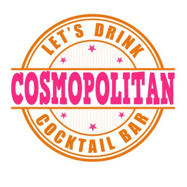 Cosmopolitan kokteyl damgası