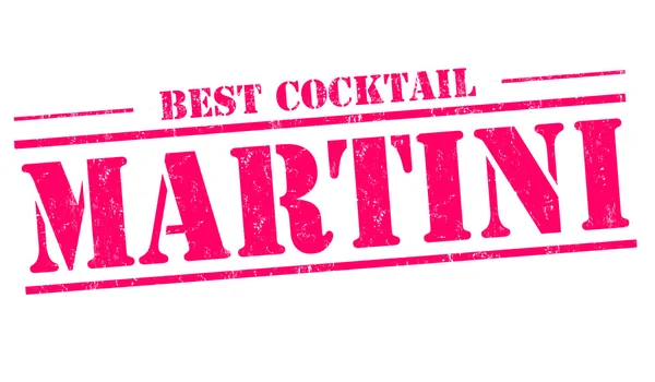 Martini kokteyl damgası — Stok Vektör