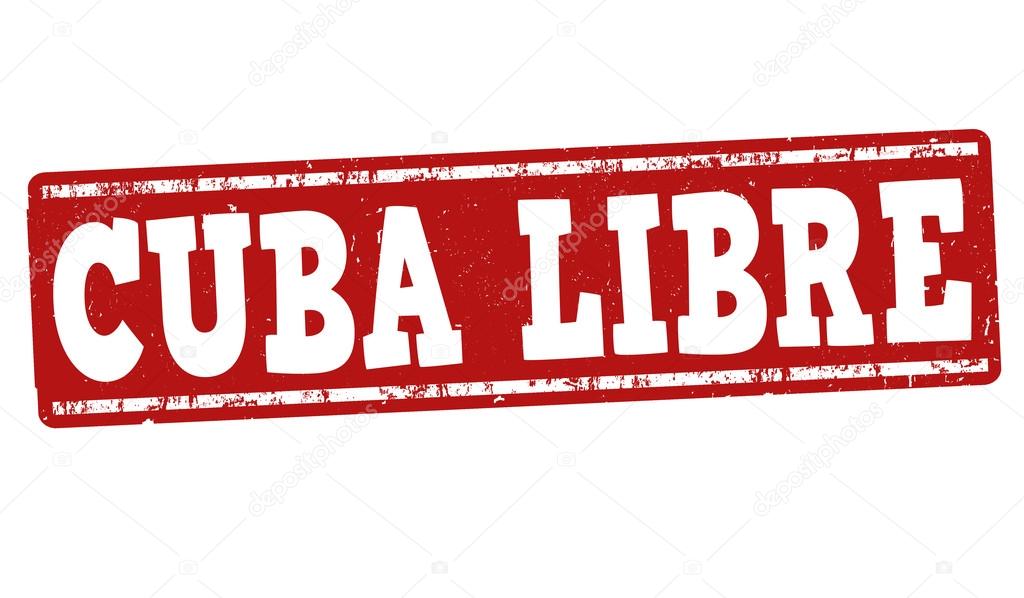 Cuba Libre cocktail stamp Stock Vector by ©roxanabalint 78825672