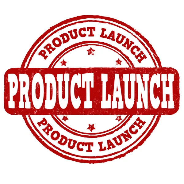 Product launch stamp — Stock Vector