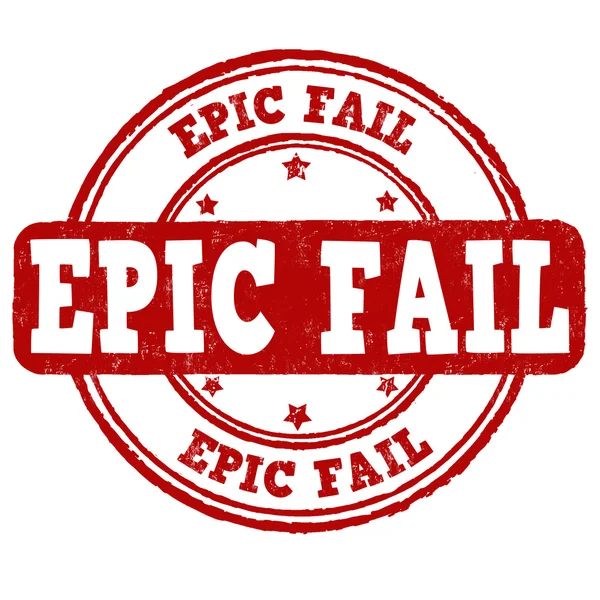 Epic fail stamp — Stock Vector