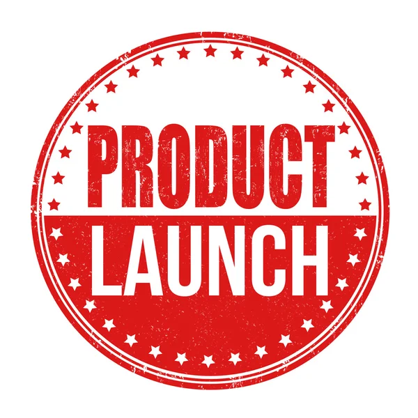 Product launch stamp — Stock Vector